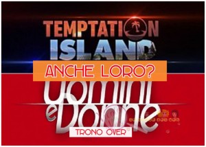 coppia Temptation Island trono over