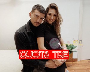 Marco Fantini e Beatrice Valli  incinta