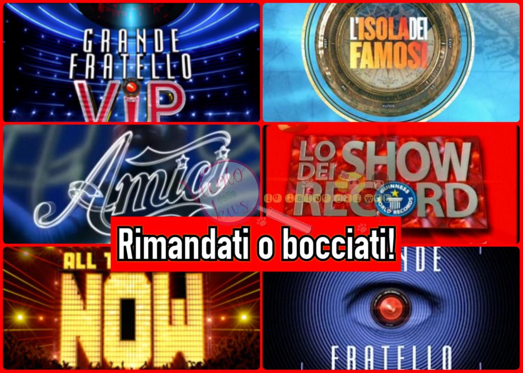 reality promossi e bocciati