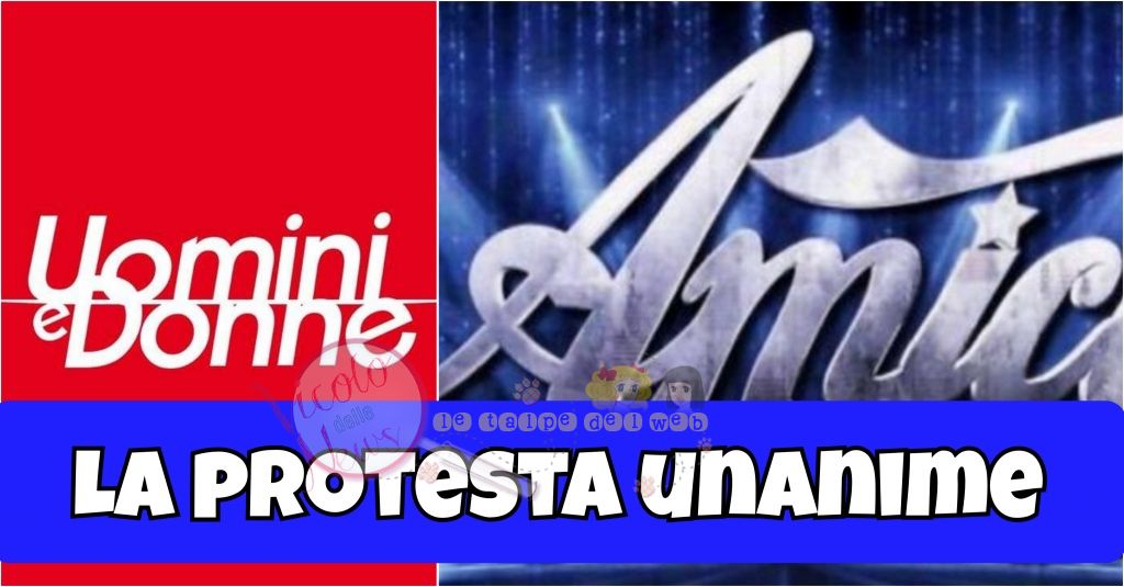 uomini e donne e amici protesta dpcm