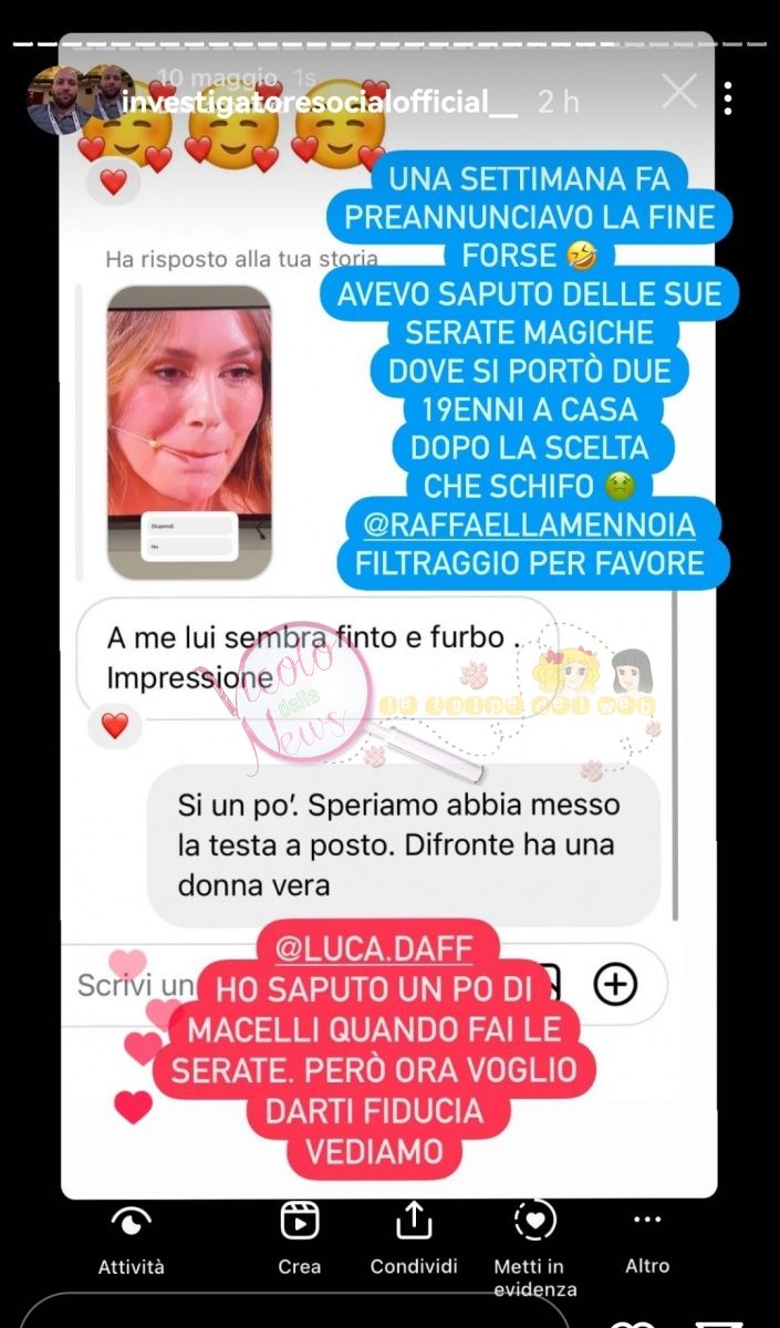 Svelati i motivi per cui è finita tra Luca Daffre e Alessandra Somensi